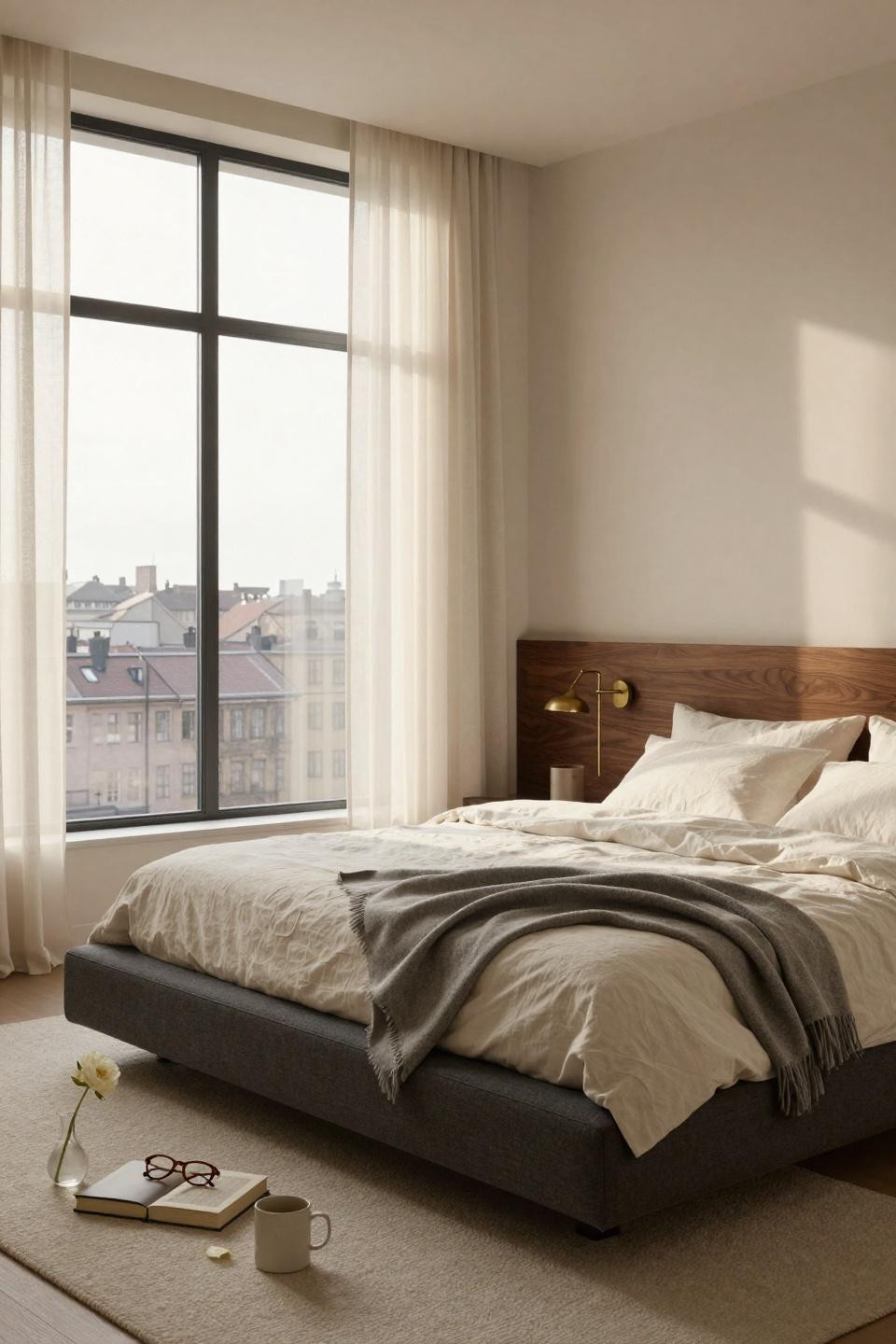 Master bedrooms decor modern with stone accents and soft textiles