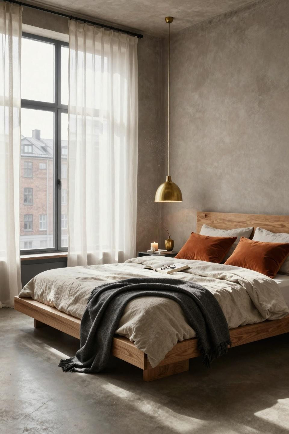 Master bedrooms decor modern in bright airy Scandinavian style