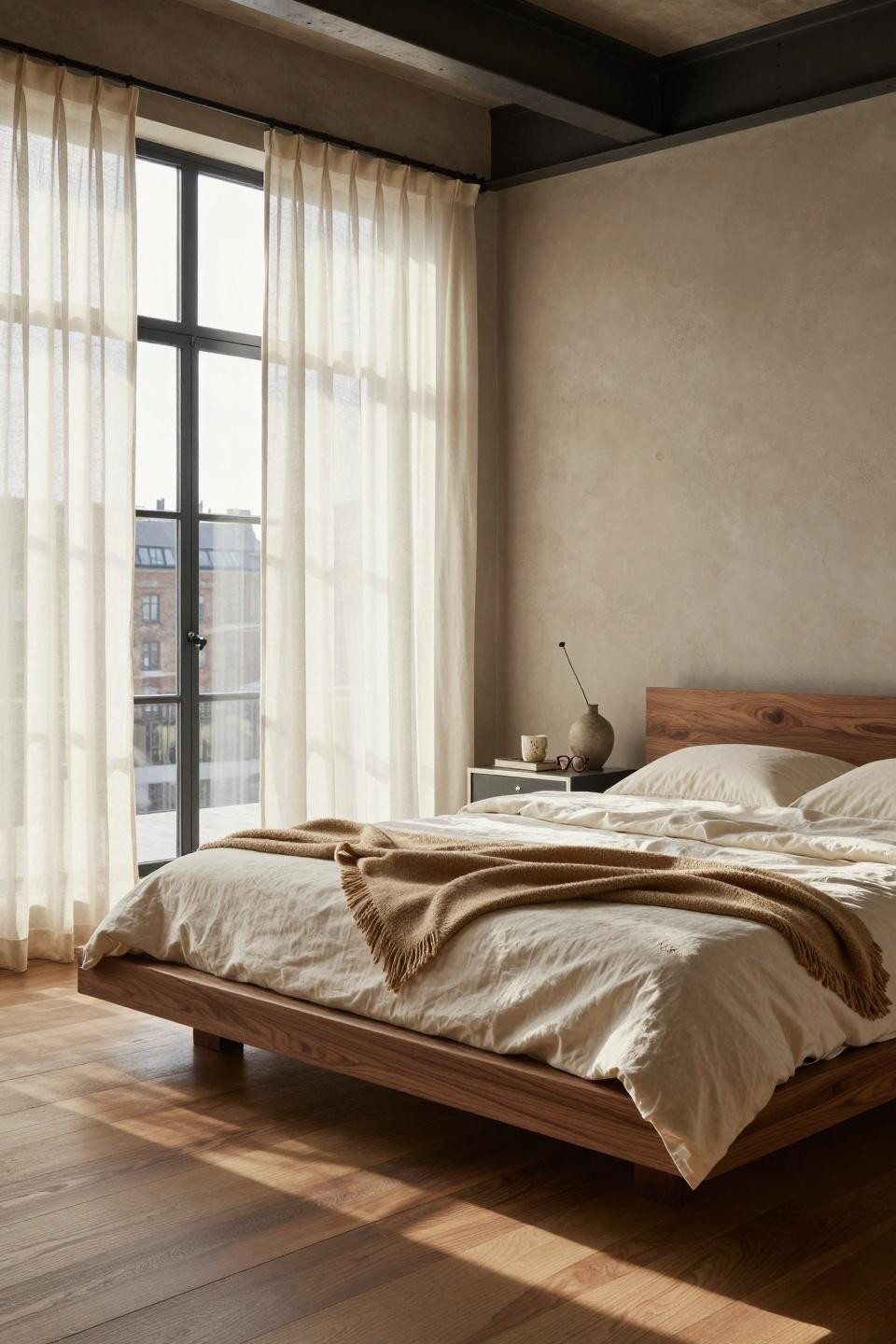 Master bedrooms decor modern in industrial loft conversion