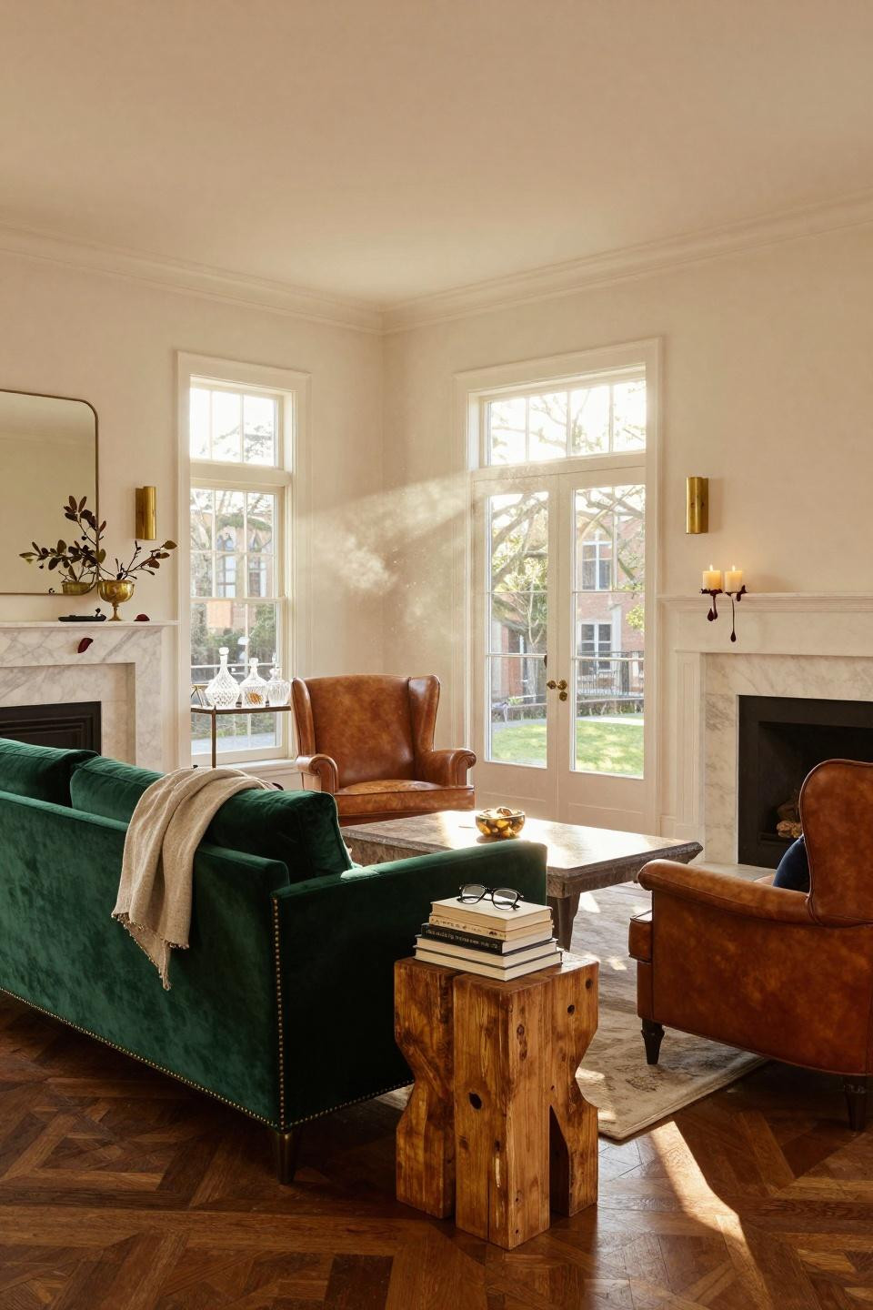 classic southern home decor - bold modern room with jewel tones