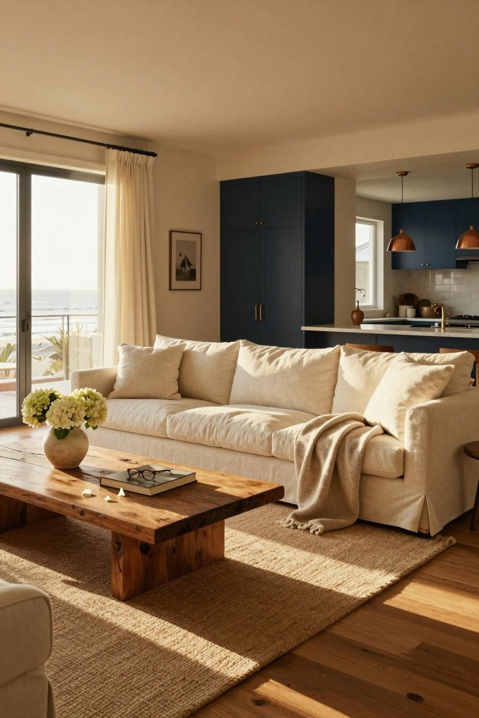 Nancy Meyers Interiors coastal living room