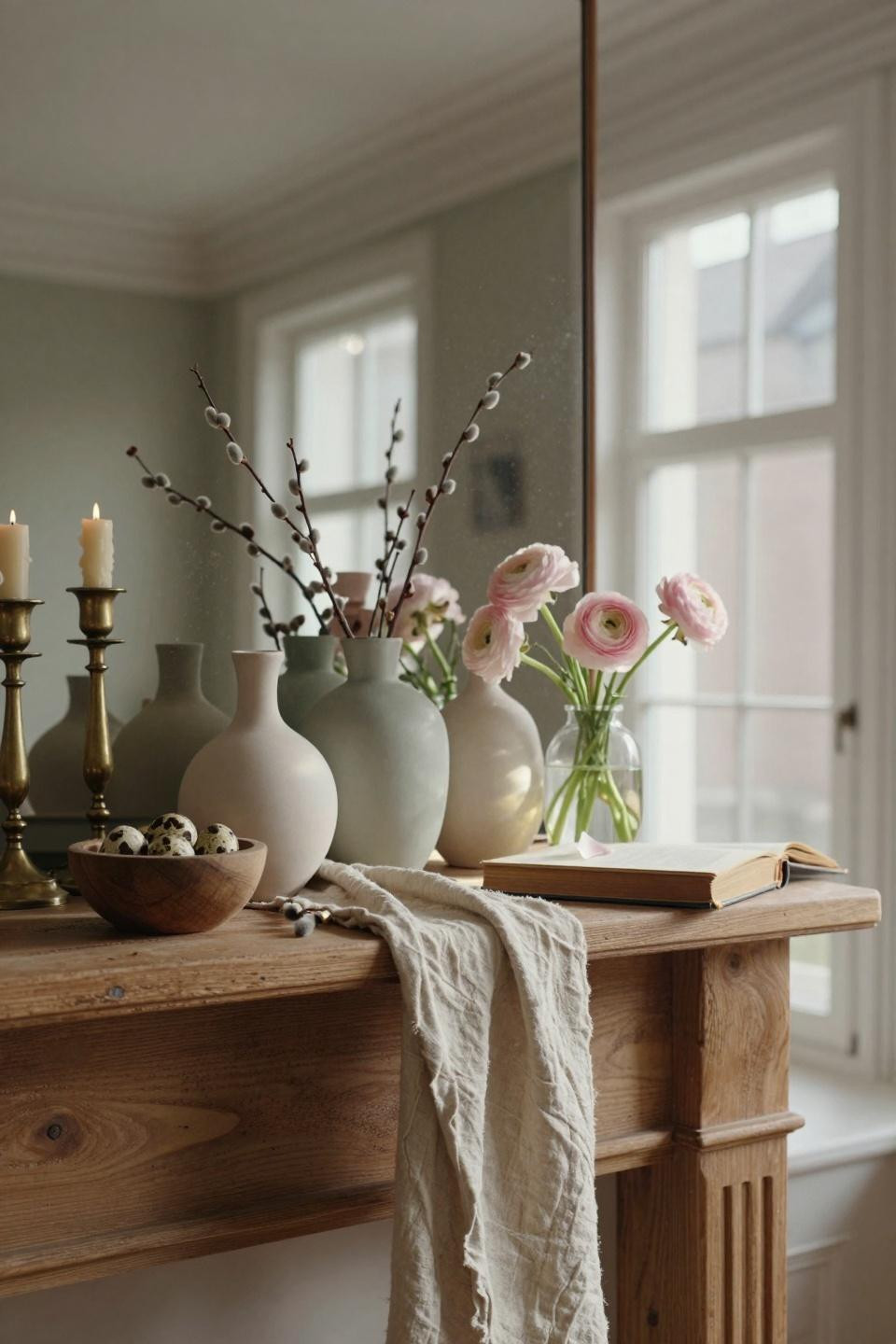 Spring Mantel Decorating Ideas - Scandinavian minimalism