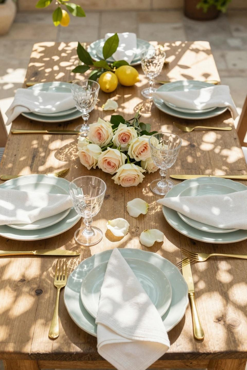 spring tablescapes with simple neutral styling