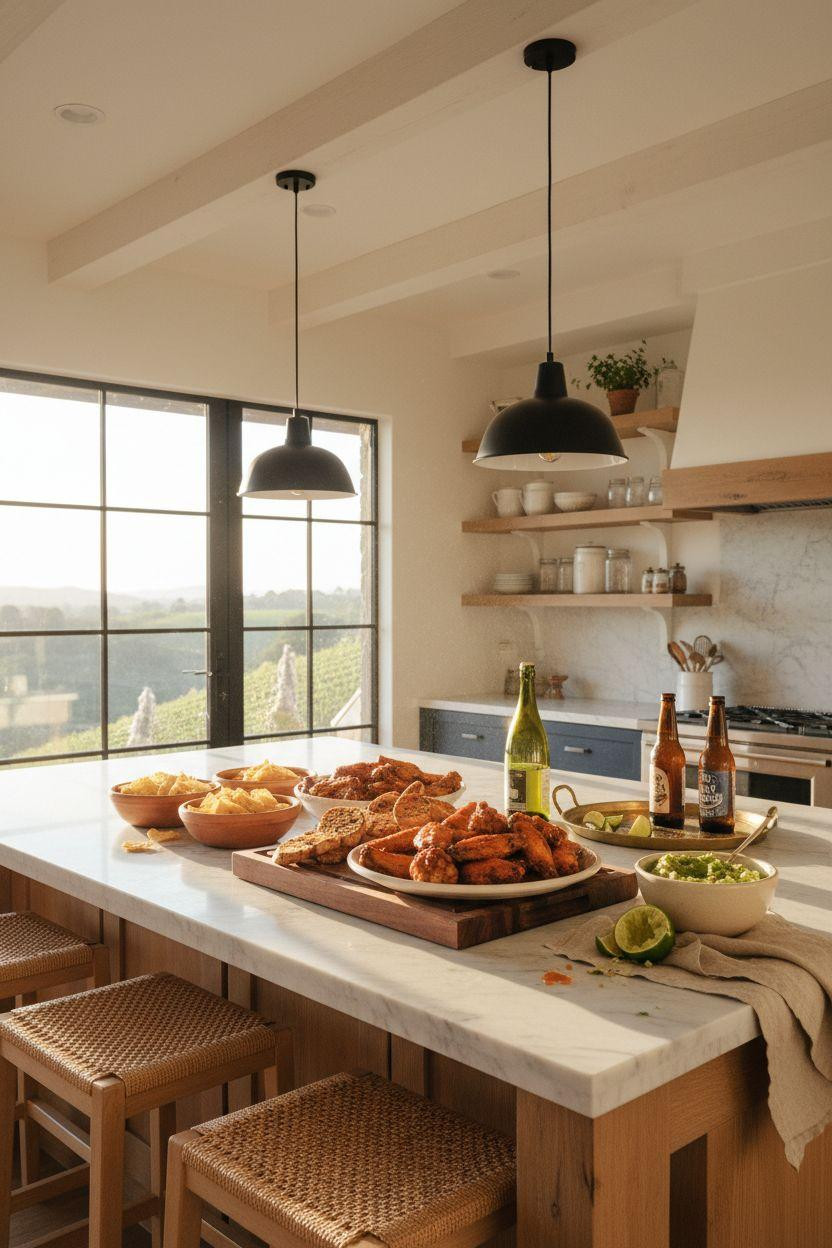 Super Bowl food - Sonoma wine country spread