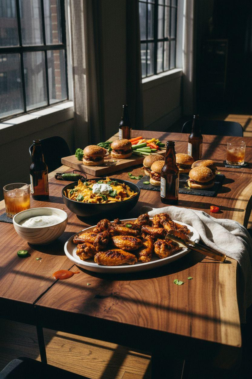 Super Bowl food - Tribeca loft party spread
