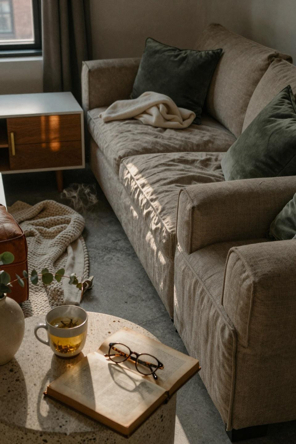 Tv Lounge Ideas - cozy family setup with layered textures