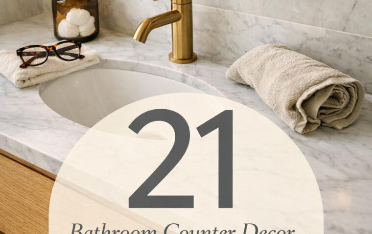 21+ Bathroom Counter Decor Ideas That Feel Like a Spa Retreat