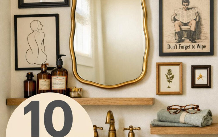 10+ Bathroom Wall Decor That Actually Makes Guests Laugh