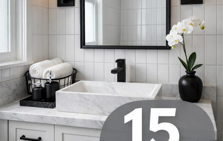 15+ Black And White Bathrooms That Feel Like Morning Fog