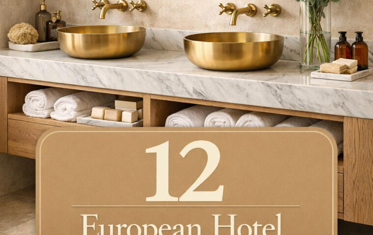 12 bathrooms that feel like you’re checking into a quiet hotel somewhere in Europe