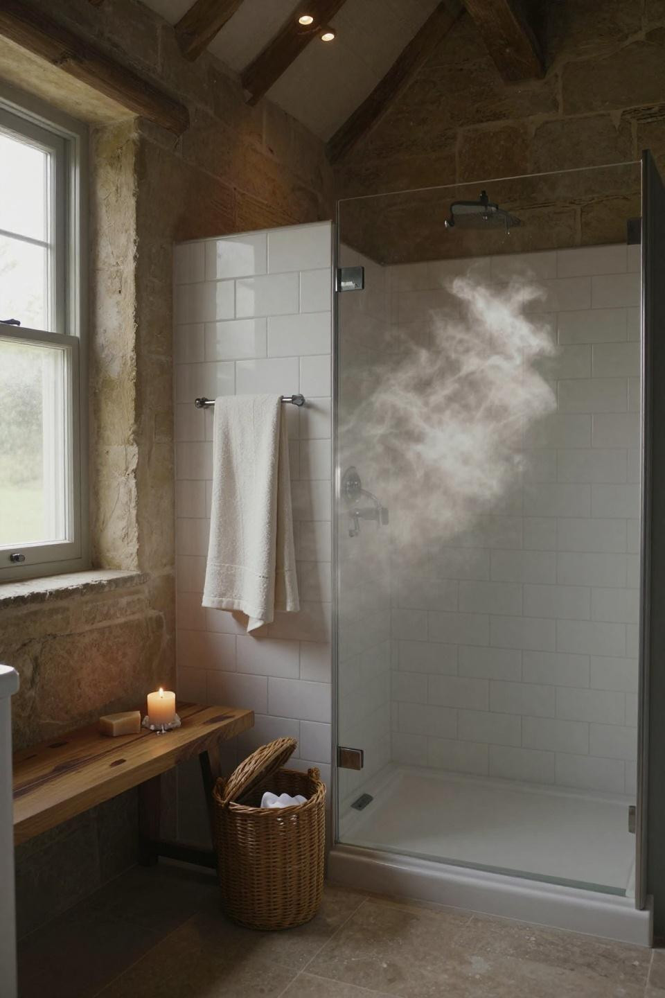 Farmhouse Bathroom shower