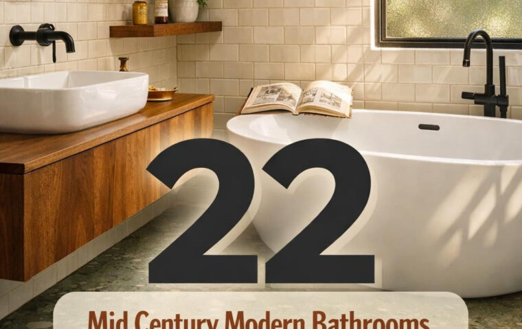 22+ Mid Century Modern Bathrooms That Feel Like a Magazine Spread