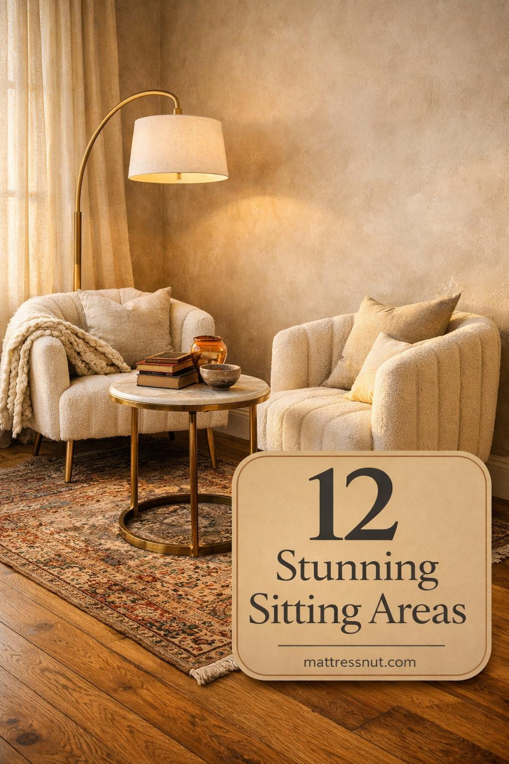 Elegant sitting area featuring two upholstered accent chairs positioned facing each other with small side table between