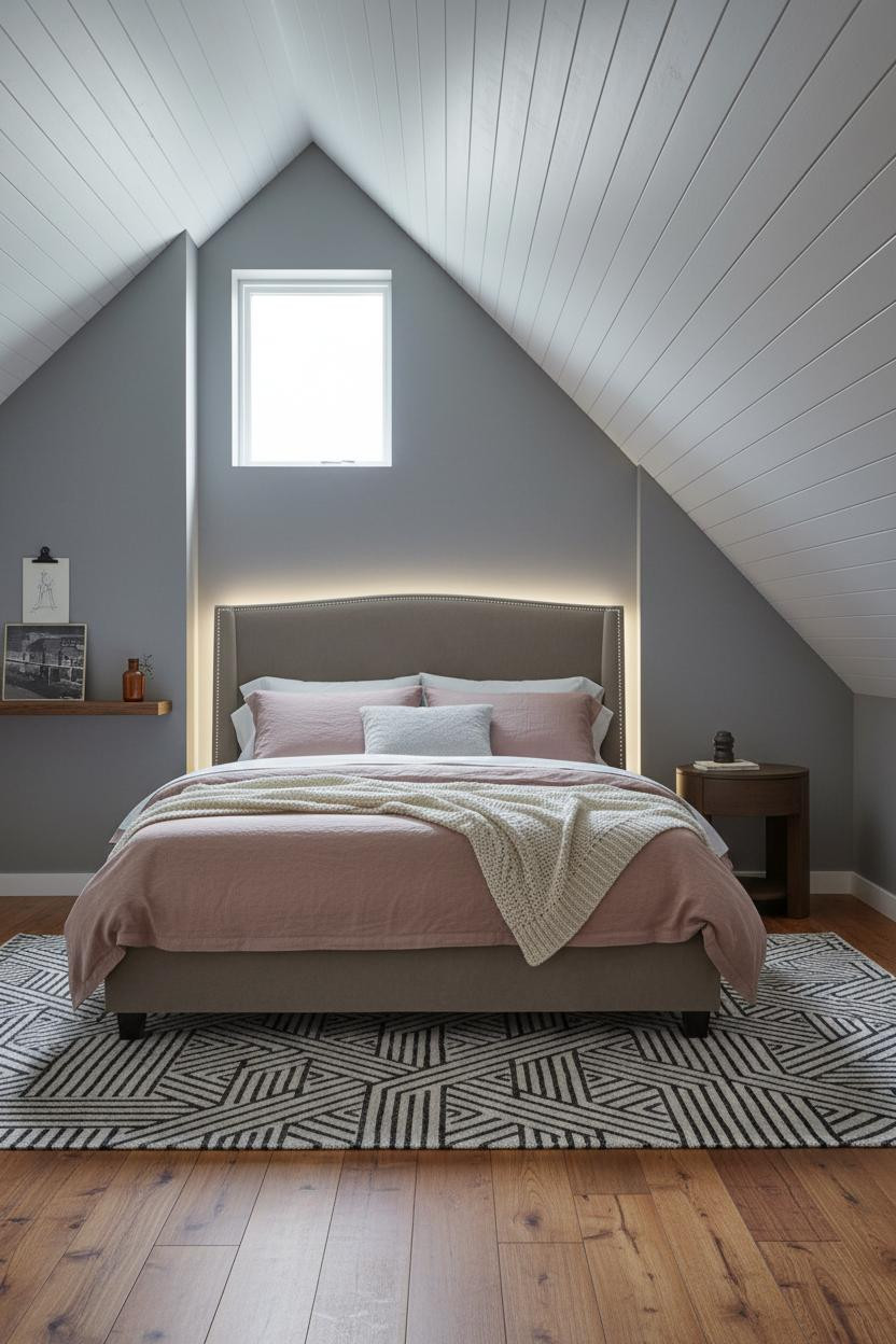 Attic Bedroom Bed Frame Cozy Small Rooms