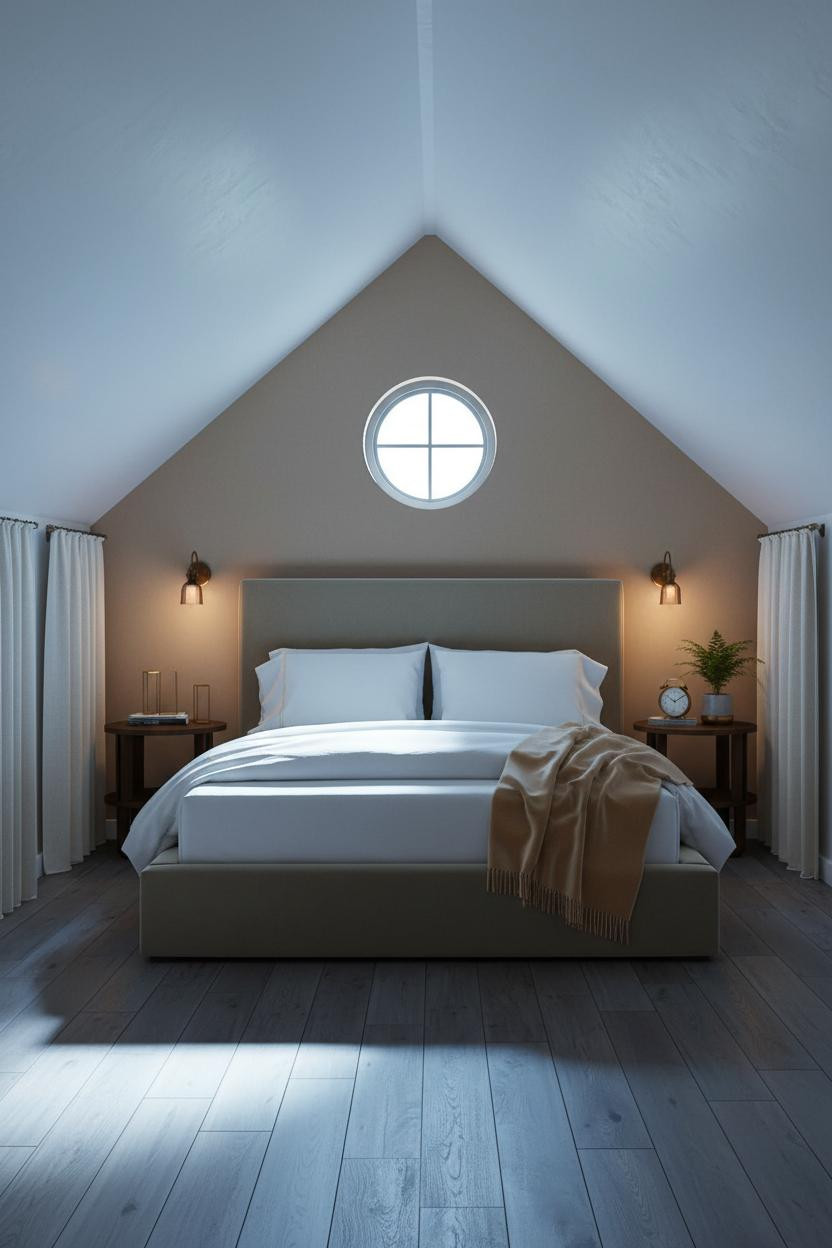 Attic Bedroom Bed Frame Small Room