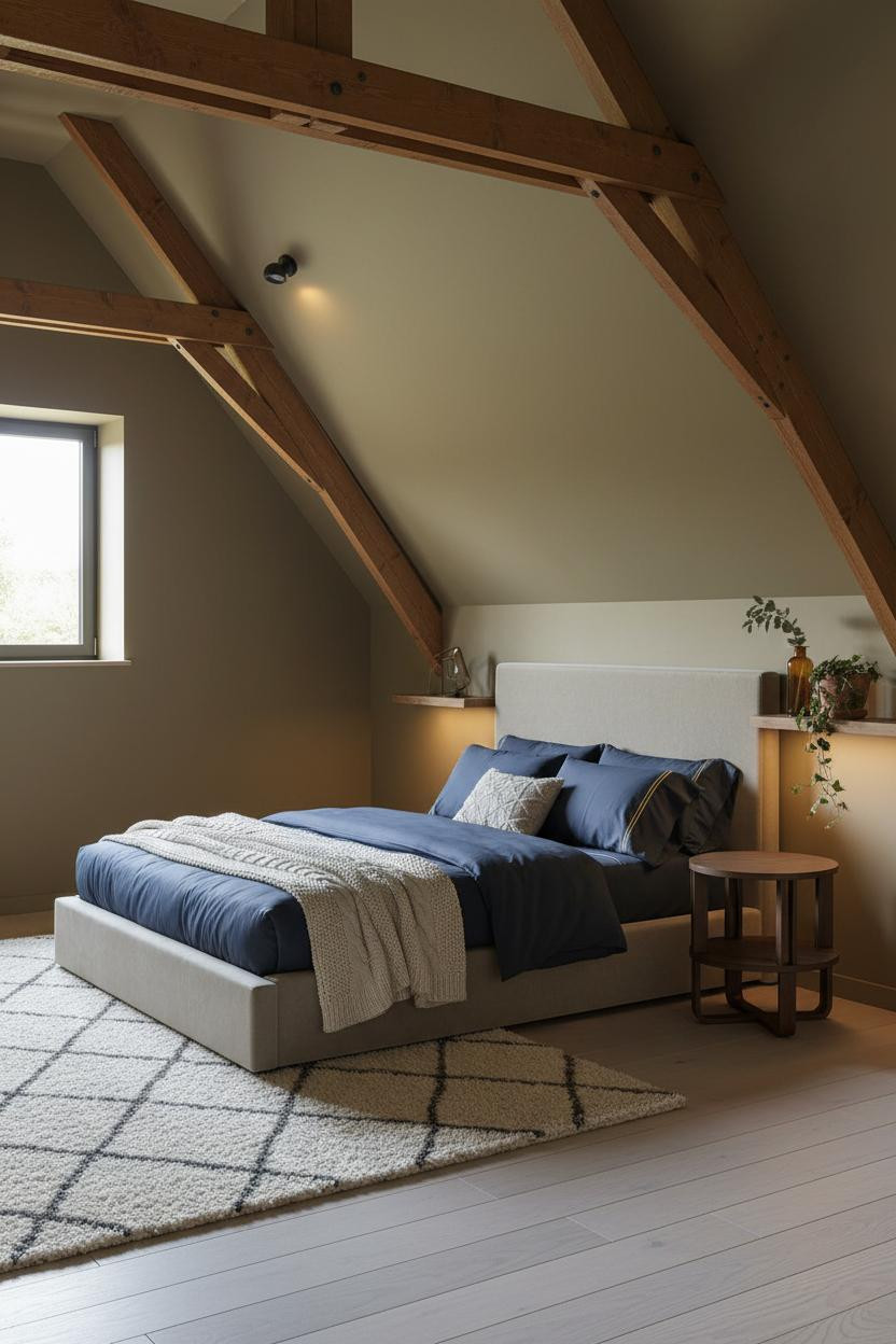 Attic Bedroom Boho Bed Frame Ideas