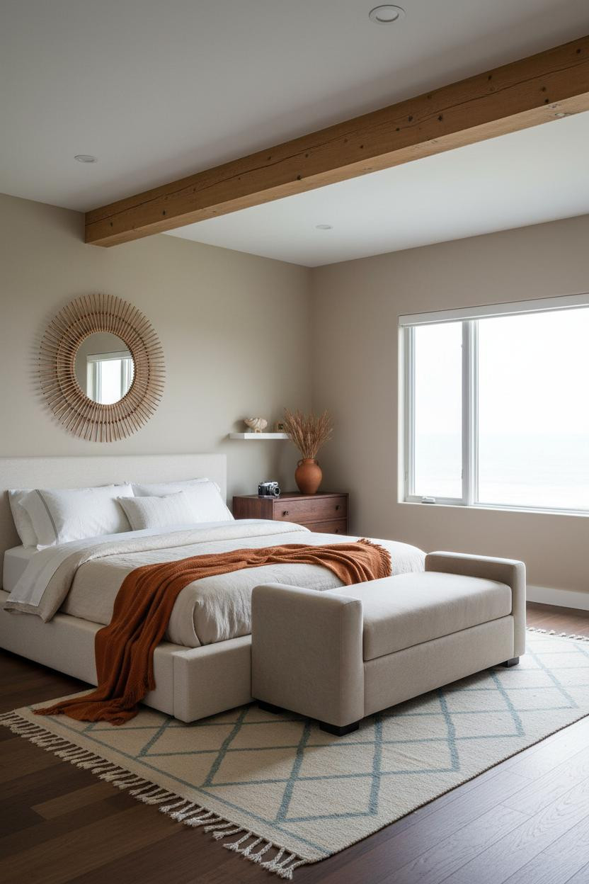 Beachy Teen Bedroom Coastal Aesthetic Rattan