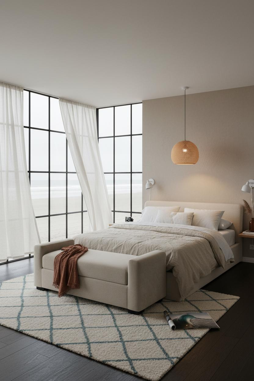 Beachy Teen Bedroom Coastal Window Light