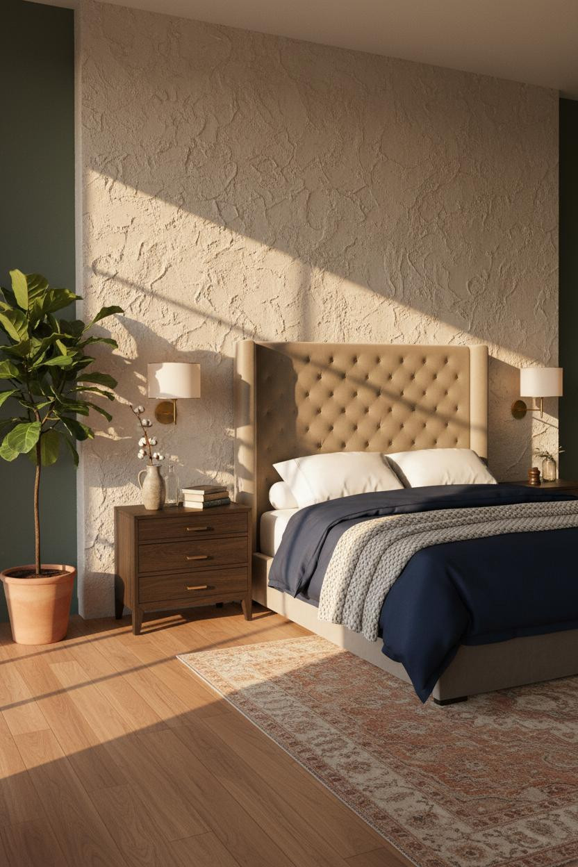 Bedside Table Aesthetic Rustic Bedroom