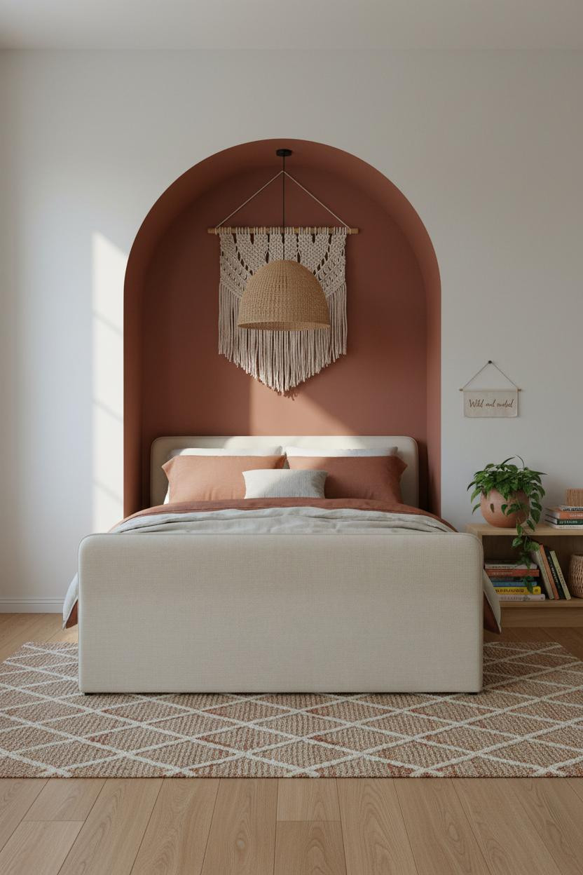 Children's Bedroom Terracotta Arch Boho Design