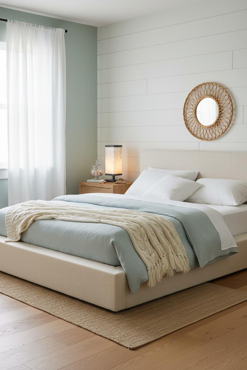 Coastal Teen Bedroom Beachy Aesthetic Shiplap