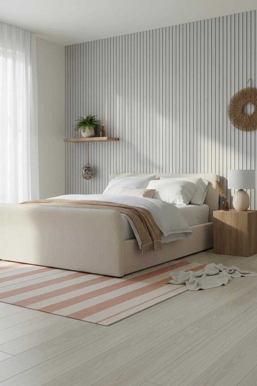 Coastal Teen Bedroom Driftwood Headwall