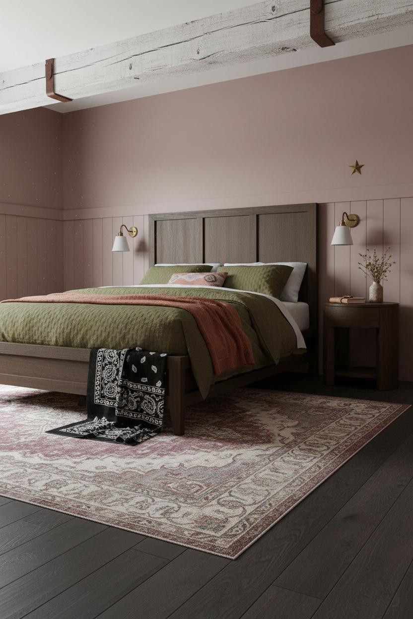 Country Teen Bedroom Cowgirl Rustic Beam