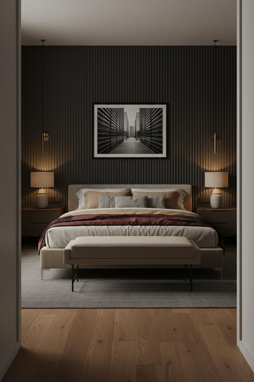 couples-bedroom-dark-accent-wall-brass.jpg