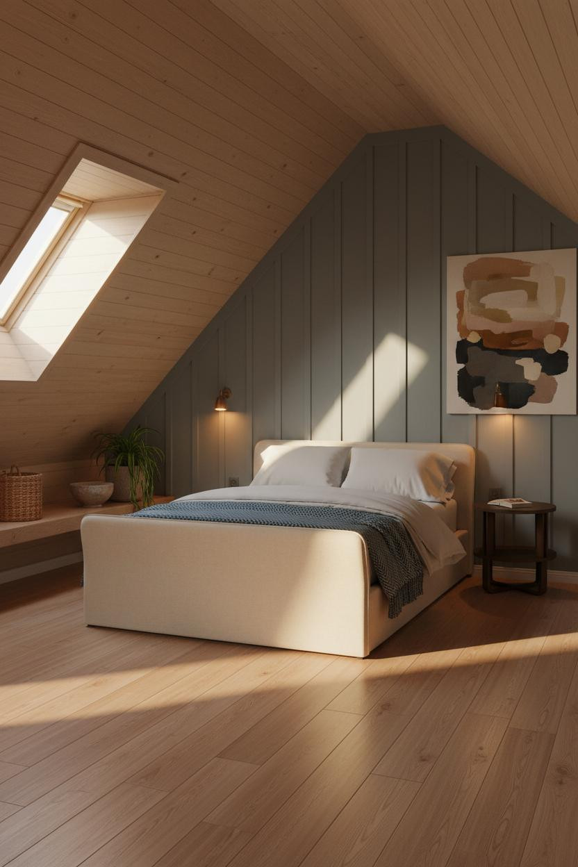 Cozy Attic Bedroom Low Ceiling Dormer