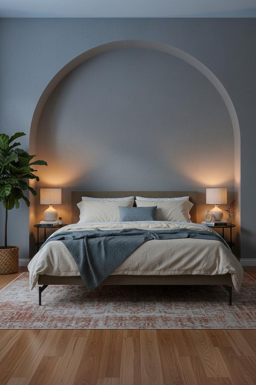 Cozy Bedroom Lighting Layered Lamps