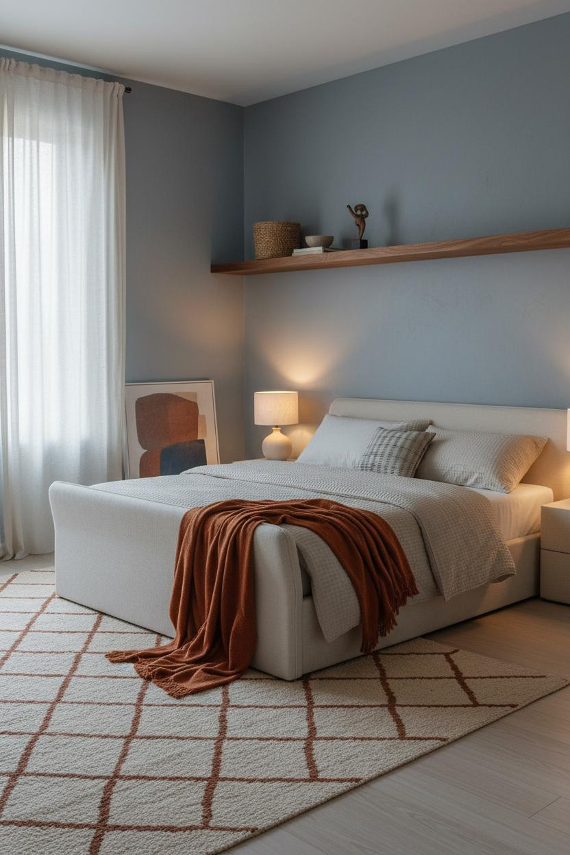 Cozy Bedroom Lighting Warm Lamps Shelf