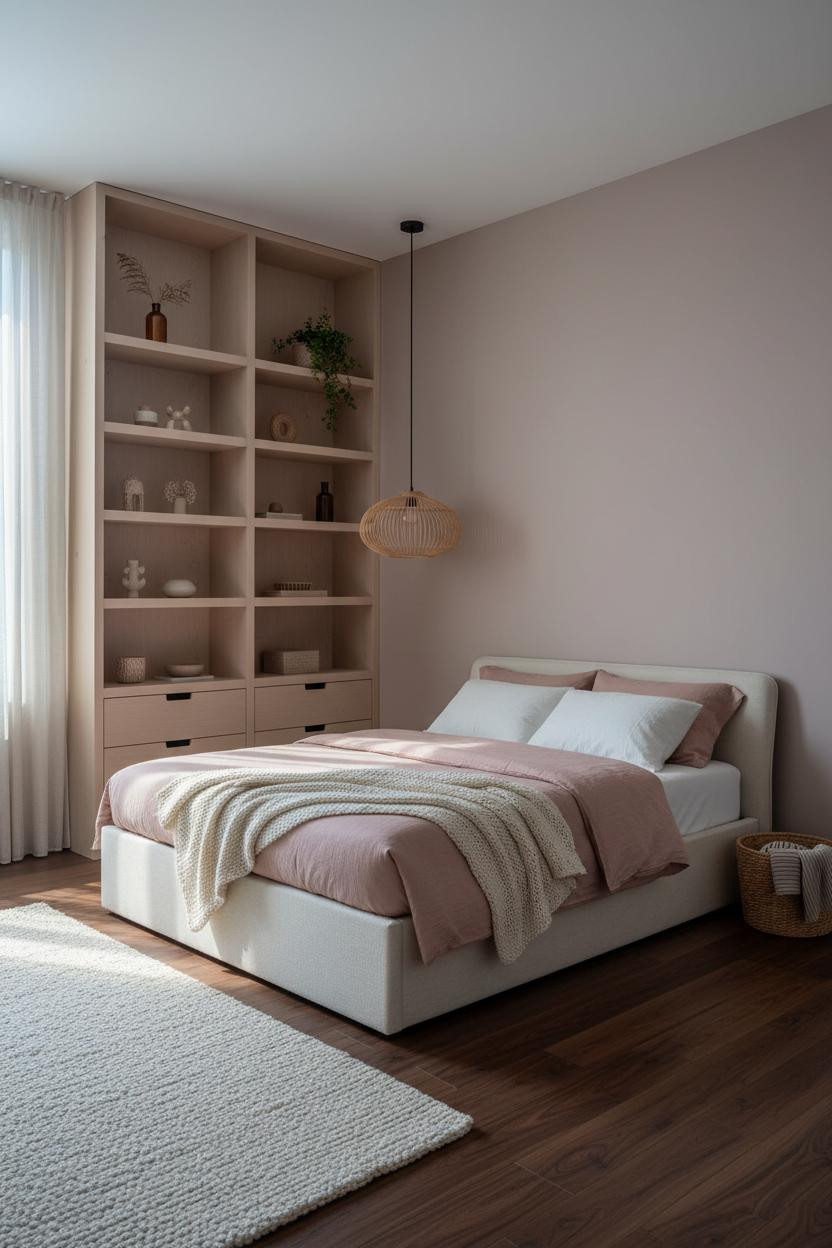 Cozy Girly Bedroom Japandi Feminine