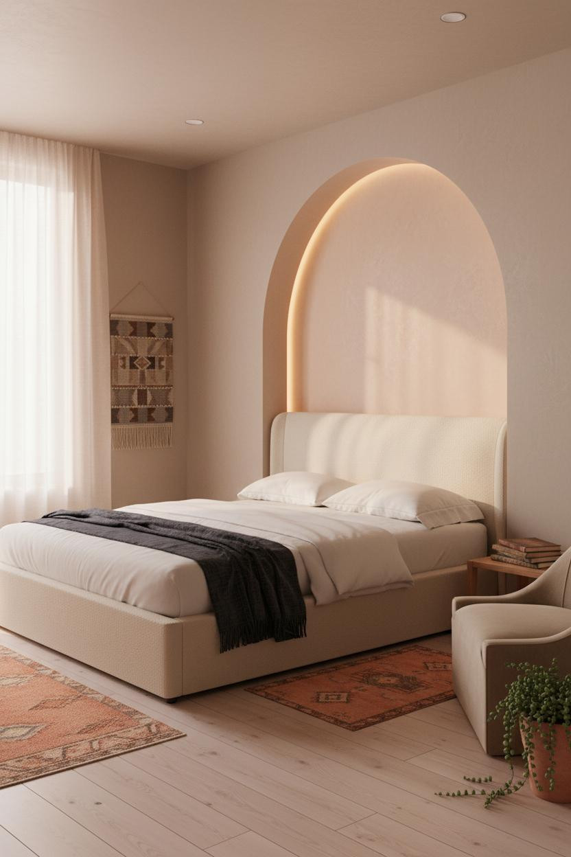 Cozy Girly Bedroom Rose Alcove Niche