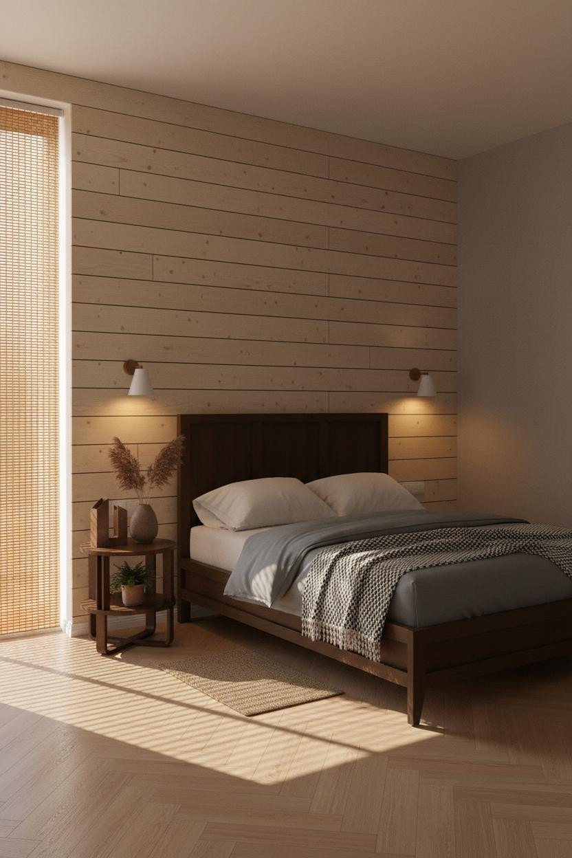 Cozy Japanese Bedroom Minimalist Wood