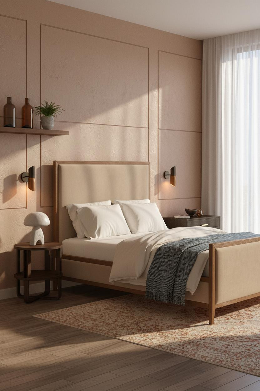 Cozy Mens Bedroom Scandi Modern Design