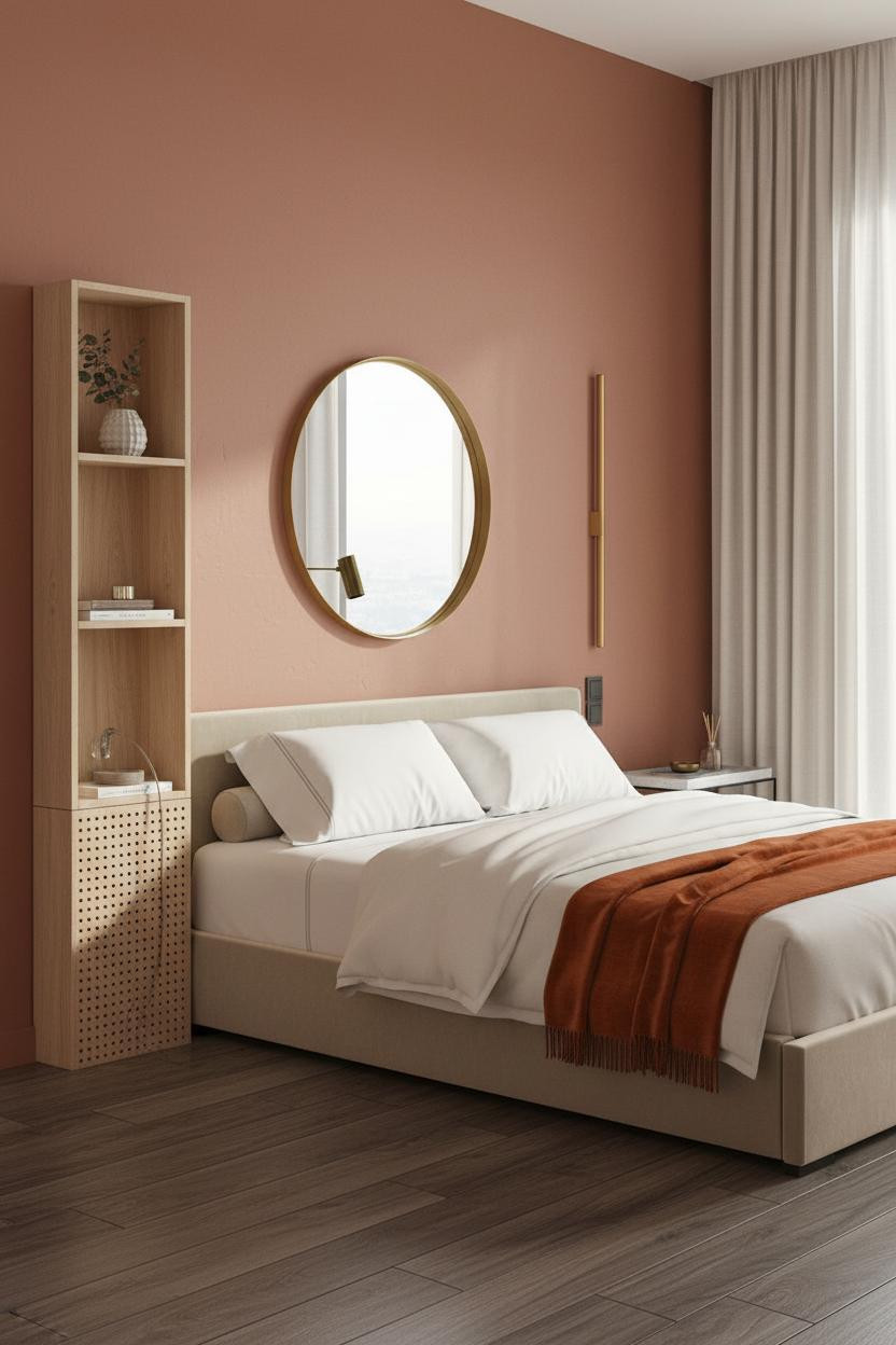 CPAP Nightstand Narrow Recessed Cabinet Storage