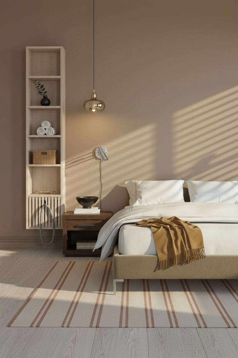 CPAP Nightstand Wall Mounted Shelving