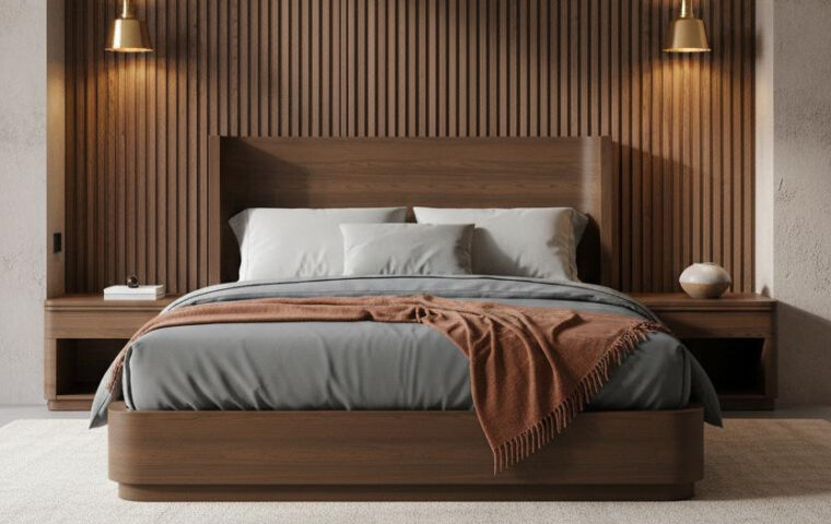 10+ Dark Brown Bed Frames That Make the Whole Room Feel Grounded