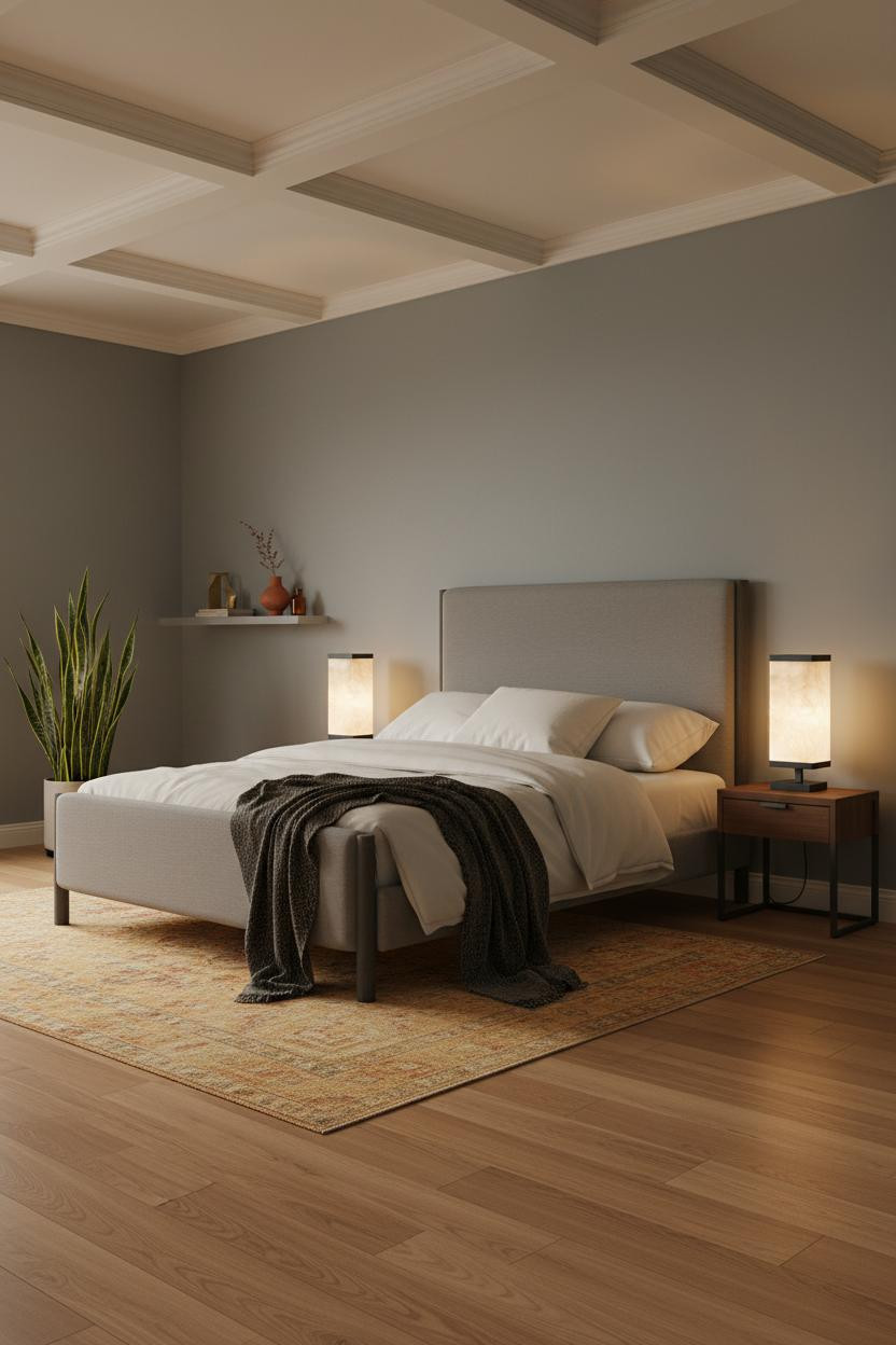 Dark Gray Bed Frame Bedroom Ideas