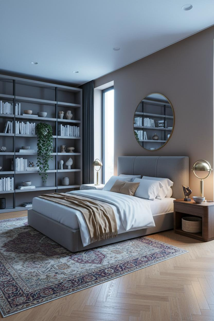 Double Bed Modern Bedroom Design