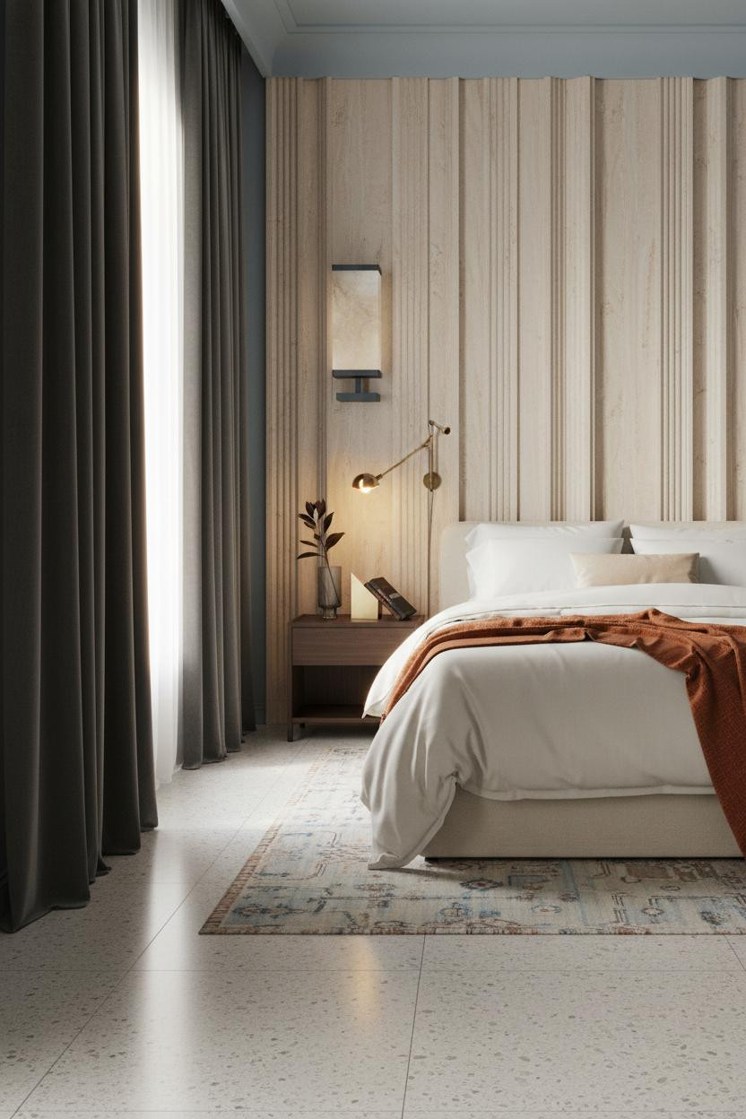 Expensive Bedroom Luxury Art Deco Travertine