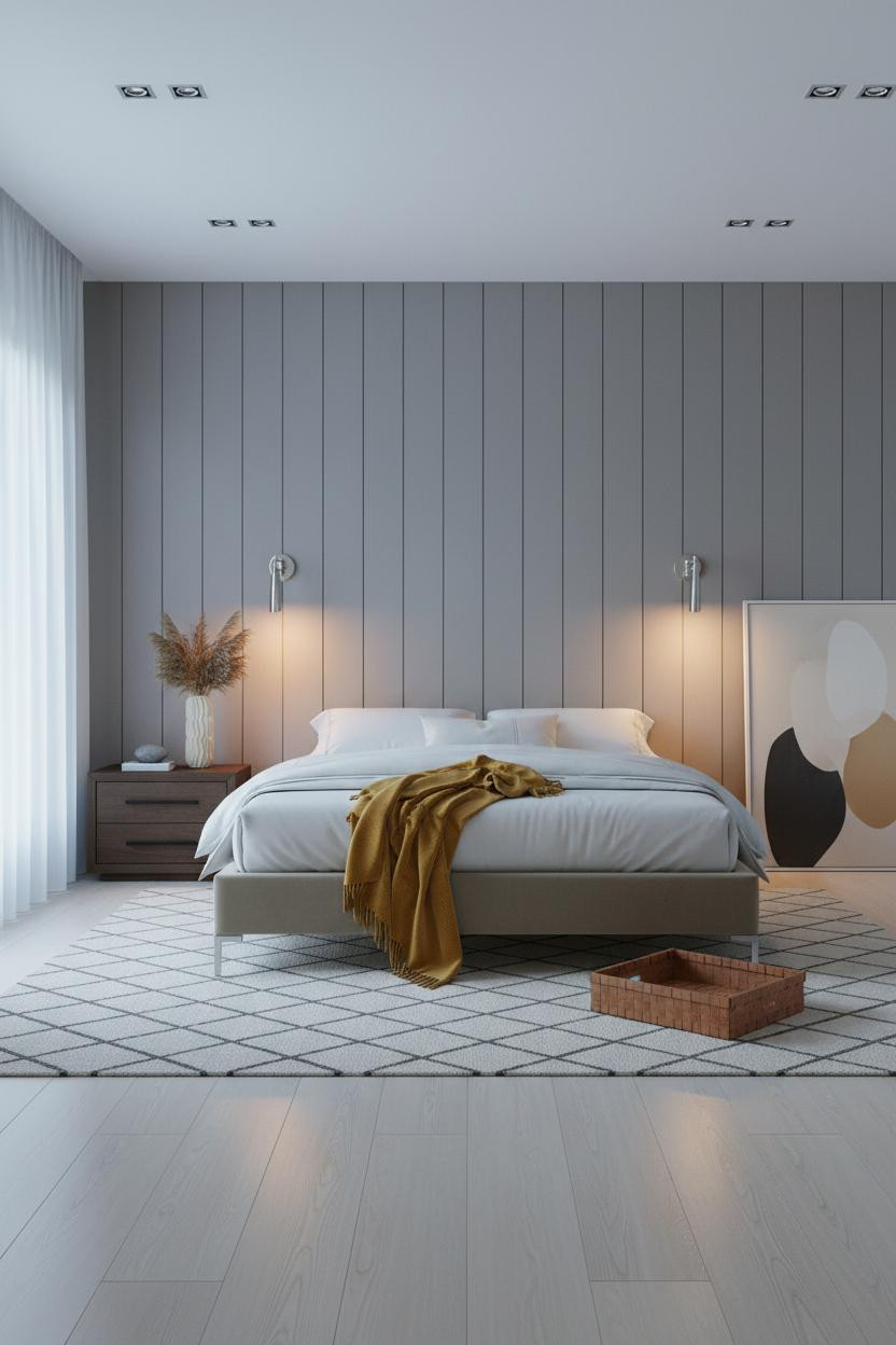 Floating Bed Frame Platform Bedroom