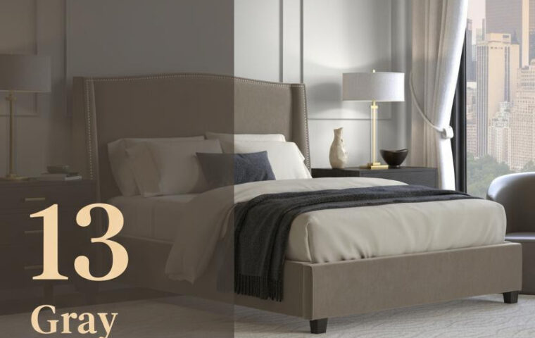 13+ Gray Bed Frame Ideas That Keep the Room From Feeling Cold