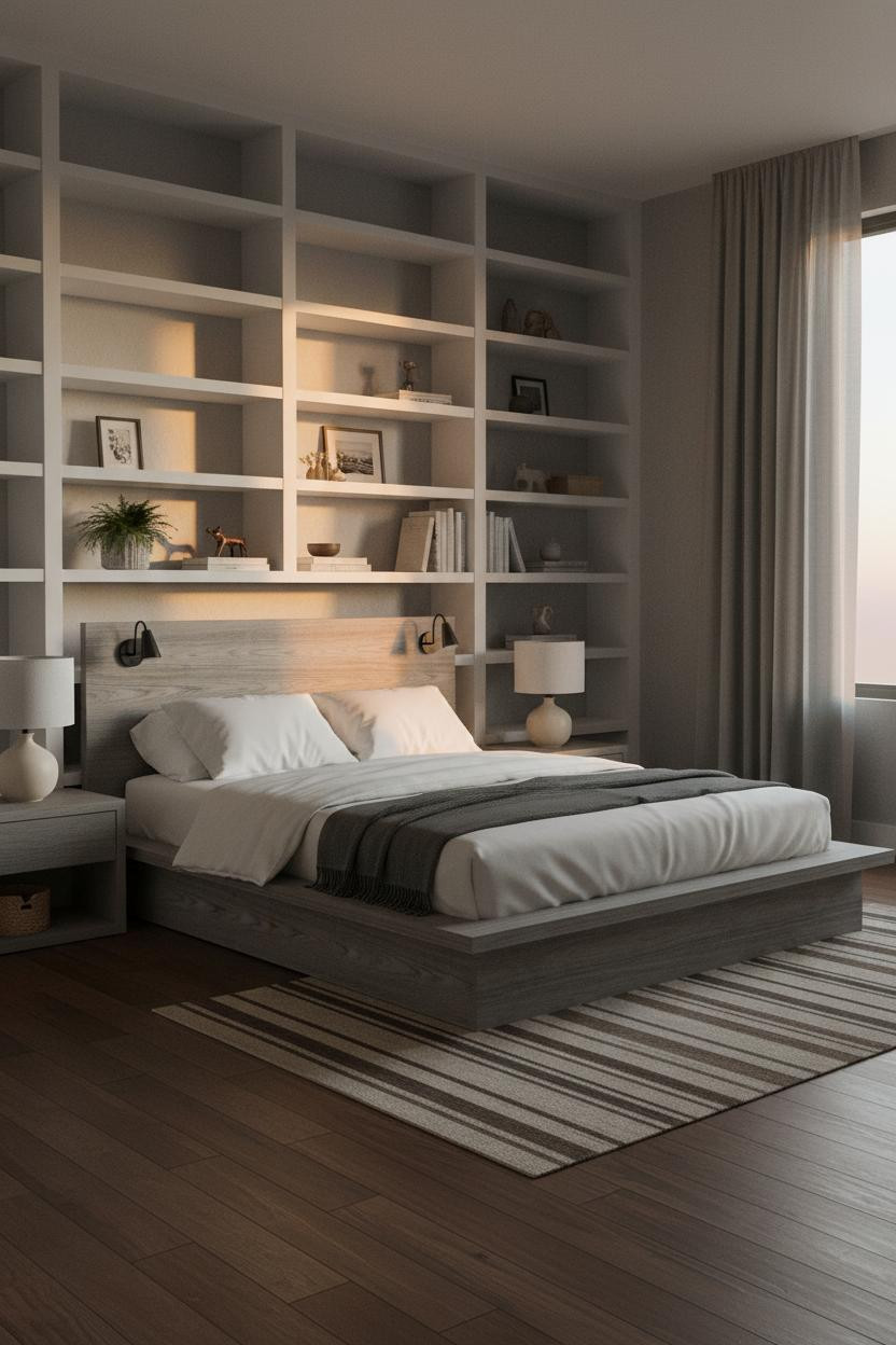 Grey Bed Frame Japandi Bedroom Ideas