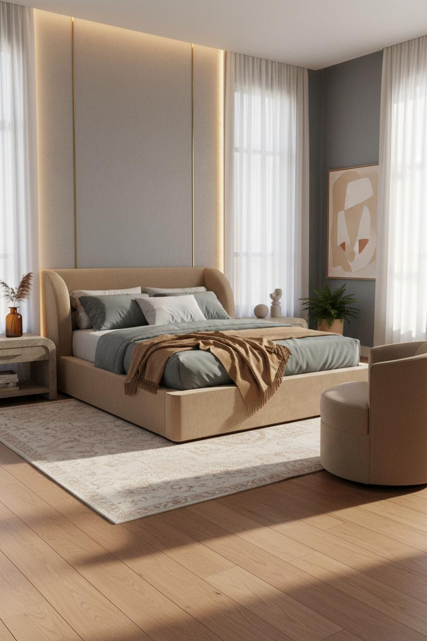 Grown Women Bedroom Cozy Glam Design