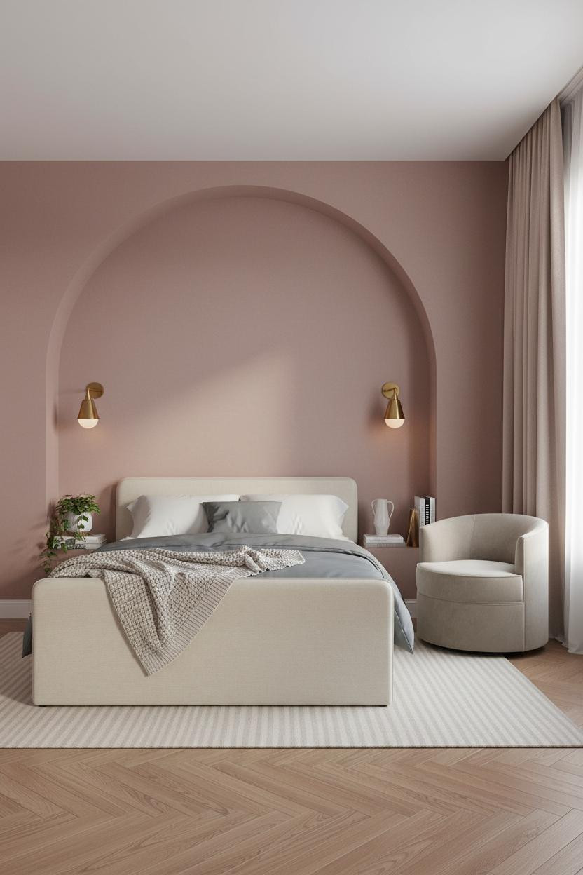 Grown Women Bedroom Glam Dusty Rose