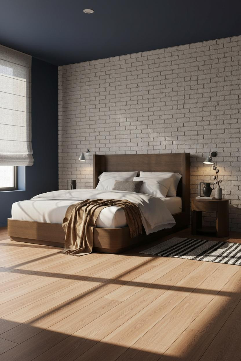 Japandi Nightstand Light Wood Minimal