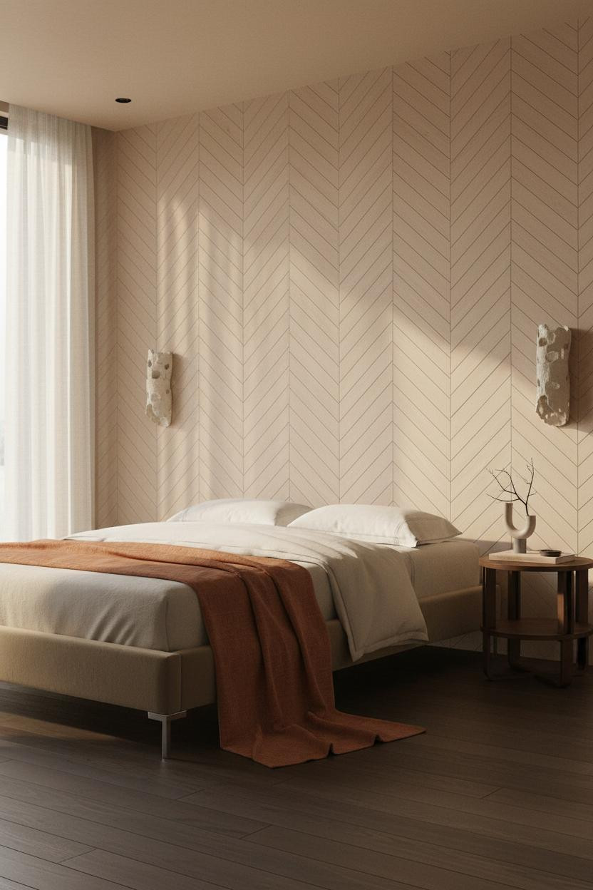 Japandi Nightstand Light Wood Minimal