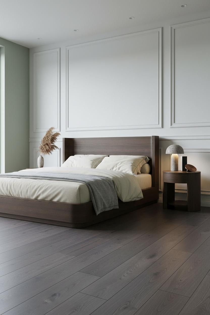 Japandi Nightstand Light Wood Modern