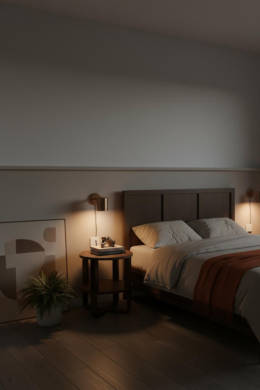 Japandi Nightstand Mid Century Modern Bedside